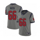 Men's Houston Texans #66 Nick Martin Limited Gray Inverted Legend Football Jersey