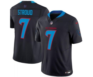 Men's Houston Texans #7 C.J. Stroud Black 2024 Vapor F.U.S.E. Limited Stitched Jersey