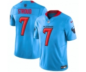 Men's Houston Texans #7 C.J. Stroud Blue 2024 Vapor F.U.S.E. Limited Football Stitched Jersey