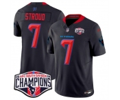 Men's Houston Texans #7 C.J. Stroud Navy 2nd Alternate F.U.S.E. 2024 AFC South Division Champions Vapor Limited Stitched Football Jersey