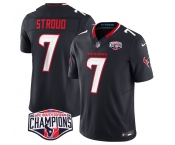 Men's Houston Texans #7 C.J. Stroud Navy F.U.S.E. 2024 AFC South Division Champions Vapor Limited Stitched Football Jersey