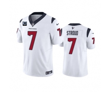 Men's Houston Texans #7 C.J. Stroud White 2023 F.U.S.E. With 1-Star C Patch Vapor Untouchable Limited Football Stitched Jersey