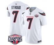 Men's Houston Texans #7 C.J. Stroud White F.U.S.E. 2024 AFC South Division Champions Vapor Limited Stitched Football Jersey