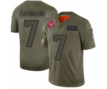 Men's Houston Texans #7 Ka'imi Fairbairn Limited Camo 2019 Salute to Service Football Jersey