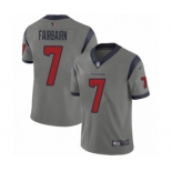 Men's Houston Texans #7 Ka'imi Fairbairn Limited Gray Inverted Legend Football Jersey