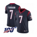 Men's Houston Texans #7 Ka'imi Fairbairn Navy Blue Team Color Vapor Untouchable Limited Player 100th Season Football Jersey