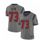 Men's Houston Texans #73 Zach Fulton Limited Gray Inverted Legend Football Jersey