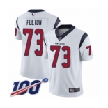 Men's Houston Texans #73 Zach Fulton White Vapor Untouchable Limited Player 100th Season Football Jersey