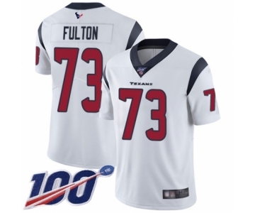 Men's Houston Texans #73 Zach Fulton White Vapor Untouchable Limited Player 100th Season Football Jersey