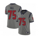 Men's Houston Texans #75 Matt Kalil Limited Gray Inverted Legend Football Jersey