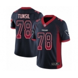 Men's Houston Texans #78 Laremy Tunsil Limited Navy Blue Rush Drift Fashion Football Jersey