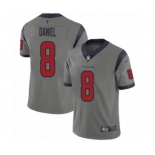 Men's Houston Texans #8 Trevor Daniel Limited Gray Inverted Legend Football Jersey