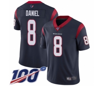 Men's Houston Texans #8 Trevor Daniel Navy Blue Team Color Vapor Untouchable Limited Player 100th Season Football Jersey