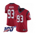 Men's Houston Texans #93 Joel Heath Red Alternate Vapor Untouchable Limited Player 100th Season Football Jersey