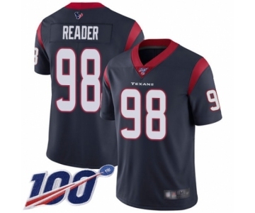 Men's Houston Texans #98 D.J. Reader Navy Blue Team Color Vapor Untouchable Limited Player 100th Season Football Jersey