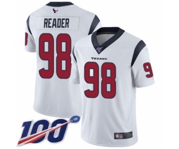 Men's Houston Texans #98 D.J. Reader White Vapor Untouchable Limited Player 100th Season Football Jersey