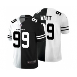 Men's Houston Texans #99 J.J. Watt Black V White Peace Split Vapor Untouchable Limited Football Jersey