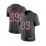 Men's Houston Texans #99 J.J. Watt Limited Gray Static Fashion Limited Football Jersey