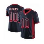 Men's Nike Houston Texans #10 DeAndre Hopkins Limited Navy Blue Rush Drift Fashion NFL Jersey