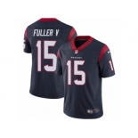 Men's Nike Houston Texans #15 Will Fuller V Vapor Untouchable Limited Navy Blue Team Color NFL Jersey