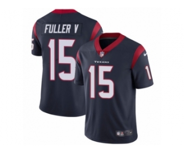 Men's Nike Houston Texans #15 Will Fuller V Vapor Untouchable Limited Navy Blue Team Color NFL Jersey