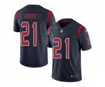 Men's Nike Houston Texans #21 A.J. Bouye Limited Navy Blue Rush NFL Jersey