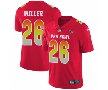 Men's Nike Houston Texans #26 Lamar Miller Limited Red AFC 2019 Pro Bowl NFL Jersey