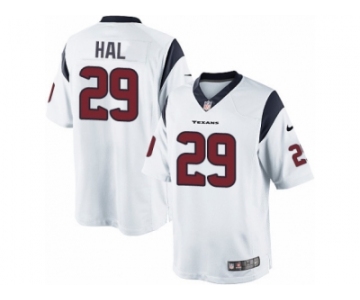 Men's Nike Houston Texans #29 Andre Hal Limited White NFL Jersey