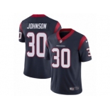 Men's Nike Houston Texans #30 Kevin Johnson Vapor Untouchable Limited Navy Blue Team Color NFL Jersey