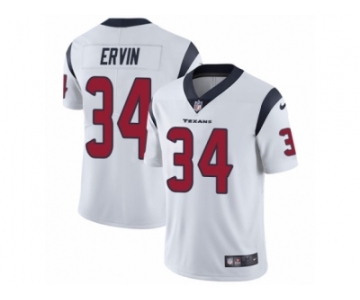 Men's Nike Houston Texans #34 Tyler Ervin Vapor Untouchable Limited White NFL Jersey