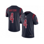 Men's Nike Houston Texans #4 Deshaun Watson Limited Navy Blue Rush NFL Jersey