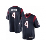 Men's Nike Houston Texans #4 Deshaun Watson Limited Navy Blue Team Color NFL Jersey