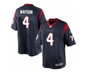 Men's Nike Houston Texans #4 Deshaun Watson Limited Navy Blue Team Color NFL Jersey