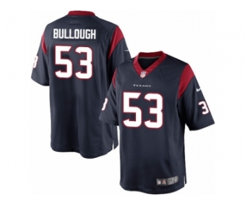 Men's Nike Houston Texans #53 Max Bullough Limited Navy Blue Team Color NFL Jersey