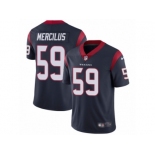 Men's Nike Houston Texans #59 Whitney Mercilus Vapor Untouchable Limited Navy Blue Team Color NFL Jersey