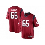 Men's Nike Houston Texans #65 Greg Mancz Limited Red Alternate NFL Jersey