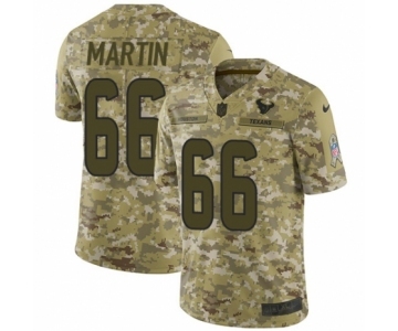 Men's Nike Houston Texans #66 Nick Martin Limited Camo 2018 Salute to Service NFL Jersey