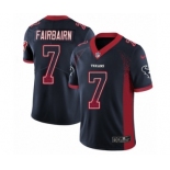 Men's Nike Houston Texans #7 Ka'imi Fairbairn Limited Navy Blue Rush Drift Fashion NFL Jersey