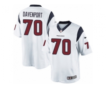 Men's Nike Houston Texans #70 Julien Davenport Limited White NFL Jersey