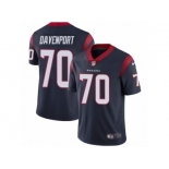 Men's Nike Houston Texans #70 Julien Davenport Vapor Untouchable Limited Navy Blue Team Color NFL Jersey