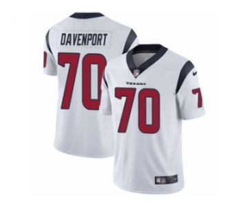 Men's Nike Houston Texans #70 Julien Davenport Vapor Untouchable Limited White NFL Jersey