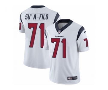 Men's Nike Houston Texans #71 Xavier Su'a-Filo Vapor Untouchable Limited White NFL Jersey