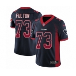 Men's Nike Houston Texans #73 Zach Fulton Limited Navy Blue Rush Drift Fashion NFL Jersey