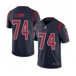 Men's Nike Houston Texans #74 Kendall Lamm Limited Navy Blue Rush Vapor Untouchable NFL Jersey