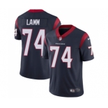 Men's Nike Houston Texans #74 Kendall Lamm Navy Blue Team Color Vapor Untouchable Limited Player NFL Jersey