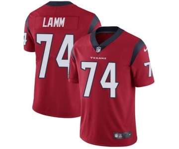 Men's Nike Houston Texans #74 Kendall Lamm Red Alternate Vapor Untouchable Limited Player NFL Jersey