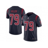 Men's Nike Houston Texans #79 Jeff Allen Limited Navy Blue Rush NFL Jersey