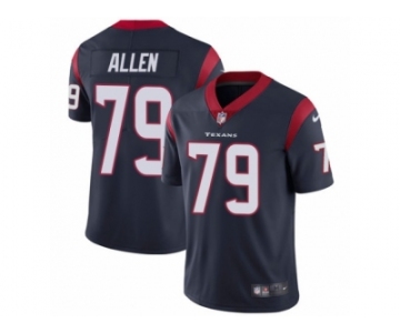 Men's Nike Houston Texans #79 Jeff Allen Vapor Untouchable Limited Navy Blue Team Color NFL Jersey