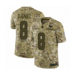 Men's Nike Houston Texans #8 Trevor Daniel Limited Camo 2018 Salute to Service NFL Jersey