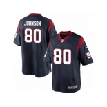 Men's Nike Houston Texans #80 Andre Johnson Limited Navy Blue Team Color NFL Jersey